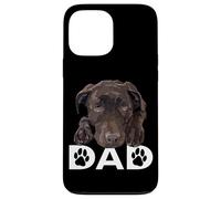 Custodia per iPhone 13 Pro Max Chocolate Lab Dad The Dog Father The Lab Padre Labrador Dad