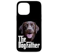 Custodia per iPhone 13 Pro Max Chocolate Lab Dad The Dog Father The Lab Padre Labrador Dad