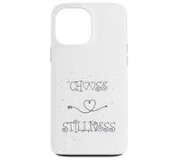 Custodia per iPhone 13 Pro Max Choose Stillness Minimalist Heart Arrow Yoga Meditation Fun