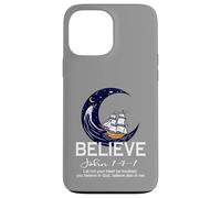 Custodia per iPhone 13 Pro Max Christian Faith Believe In Christ Bibbia Versi Veliero