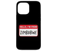 Custodia per iPhone 13 Pro Max Ciao, vengo dallo Zimbabwe