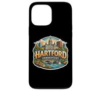 Custodia per iPhone 13 Pro Max Cimeli di stato per i visitatori della città souvenir di Hartford Connecticut