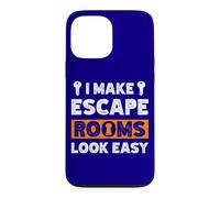 Custodia per iPhone 13 Pro Max Citazione Exit Room I Make Escape Rooms Look Easy Group Game