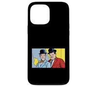 Custodia per iPhone 13 Pro Max Classico Comico Duo Pop Art Retro Bombetta Cappello Illustrazione