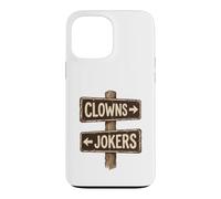 Custodia per iPhone 13 Pro Max Clowns to the left jolly to the right arrugginito segno