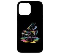 Custodia per iPhone 13 Pro Max Colorato Piano Paint Drip Music Lover Piano Player Art
