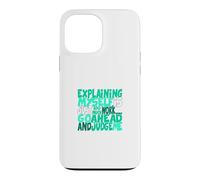 Custodia per iPhone 13 Pro Max Colore acqua verde chiaro Go Ahead, Judge Me Teal Aqua Graphic