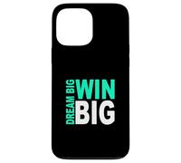 Custodia per iPhone 13 Pro Max Colore Acquavite Chiaro Dream/Win BIG Light Teal Aqua