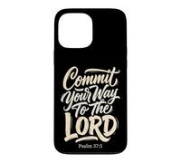 Custodia per iPhone 13 Pro Max Commit Your Way To The Lord Salmo 37:5 Versetto della Bibbia