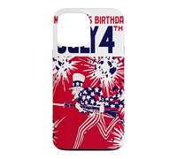 Custodia per iPhone 13 Pro Max Compleanno dello zio Sam 4 luglio