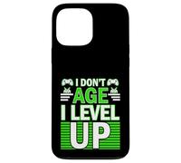 Custodia per iPhone 13 Pro Max Compleanno Umorismo Non invecchiare Livello Up Giocatore Compleanno
