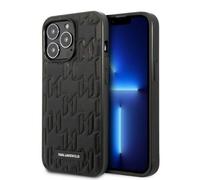 Custodia per iPhone 13 Pro Max con monogramma Karl Lagerfeld, colore nero.