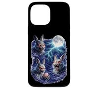 Custodia per iPhone 13 Pro Max Coniglietto scuro sotto la luna piena - Vintage Fantasy Lightning