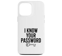 Custodia per iPhone 13 Pro Max Conosco la tua password Divertente Geek Gamer