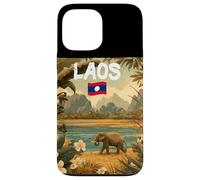 Custodia per iPhone 13 Pro Max Cool Laos Nature Costume per elefante e gli amanti del paese