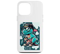 Custodia per iPhone 13 Pro Max Cool Skate Dino Baby Dinosaur Cartoon for Kids