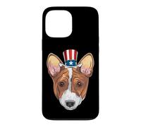 Custodia per iPhone 13 Pro Max Corgi Uncle Sam 4 luglio USA Dog Puppy
