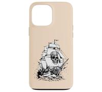 Custodia per iPhone 13 Pro Max Costume da pirata fantasma con teschio vintage per uomini, donne, ragazzi e bambini