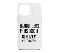 Custodia per iPhone 13 Pro Max Costume da prigioniero di hamburger, per gli amanti degli hamburger, per Halloween