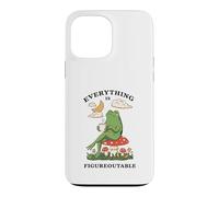 Custodia per iPhone 13 Pro Max Cozy Cottagecore Coffee Frog Art