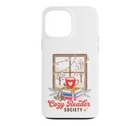 Custodia per iPhone 13 Pro Max Cozy Reader Society Christmas Book Lover Winter Reading