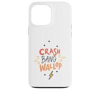 Custodia per iPhone 13 Pro Max Crash Bang Wallop Lightning Laugh Logo Stampa Frase