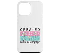 Custodia per iPhone 13 Pro Max Creato con una fede cristiana margherite