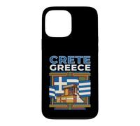 Custodia per iPhone 13 Pro Max Creta Grecia Bandiera Isola Grafico di viaggio