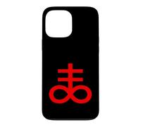 Custodia per iPhone 13 Pro Max Croce Leviatano Zolfo Nero Simbolo Magia Occulta Satanica