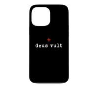 Custodia per iPhone 13 Pro Max Crociate di cavalieri templari medievali di Deus Vult