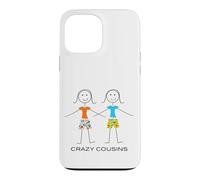 Custodia per iPhone 13 Pro Max Cugini pazzi divertenti delle donne, ragazze due cugini