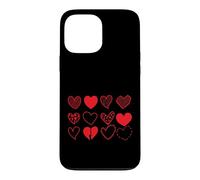 Custodia per iPhone 13 Pro Max Cuori Set Dodici Variazioni