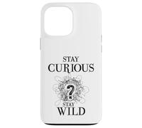 Custodia per iPhone 13 Pro Max Curious Stay Wild Question Mark Scribble Inspirational Love