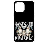 Custodia per iPhone 13 Pro Max Cute Bunny Gnome Easter Fun Graphic Hanging With My Gnomies