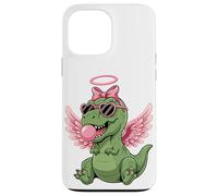 Custodia per iPhone 13 Pro Max Cute Dinosaur Angel Valentine's Day Gum Love