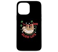Custodia per iPhone 13 Pro Max Cute Sloth Sleeping on a Tree Branch Lazy Relax