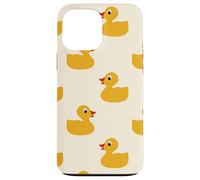 Custodia per iPhone 13 Pro Max Cute Yellow Rubber Duck Little Bath Toy Black