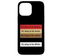 Custodia per iPhone 13 Pro Max Dad Joke, It's ok to be Latino, Native, Asian etc...
