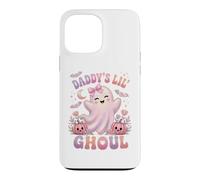 Custodia per iPhone 13 Pro Max Daddy's Lil' Ghoul Funny Pastel Pink Ghost Halloween Graphic