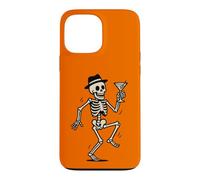 Custodia per iPhone 13 Pro Max Dancing Skeleton Cocktail Retro Halloween Humor