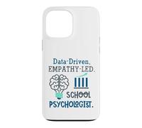 Custodia per iPhone 13 Pro Max Data-Driven Empathy-Led School Psychologist Brain Graphic