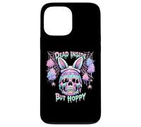 Custodia per iPhone 13 Pro Max Dead Inside But Hoppy Skull Bunny Pastel Goth Easter