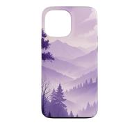 Custodia per iPhone 13 Pro Max Deep Purple Natura Montagne Escursionismo Escursionismo Vaporwave