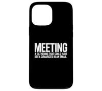 Custodia per iPhone 13 Pro Max Definizione di incontro Umorismo divertente in ufficio