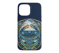 Custodia per iPhone 13 Pro Max Design Art Nouveau Blue Crab Sea Life