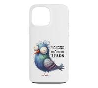 Custodia per iPhone 13 Pro Max Design divertente con uccellini piccioni e bugiardi