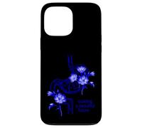 Custodia per iPhone 13 Pro Max Design floreale blu dello stomaco - Costruire un bellissimo futuro