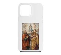Custodia per iPhone 13 Pro Max Design vintage di San Gioacchino e Santa Anna, fede cattolica