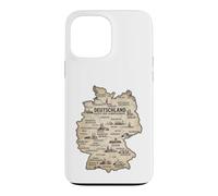 Custodia per iPhone 13 Pro Max Deutschland Karte Der Landeskinder Germania Vintage Mappa