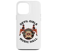 Custodia per iPhone 13 Pro Max Devil PinUp Girl 1950's Rock Roll Rockabilly Uomo Donna